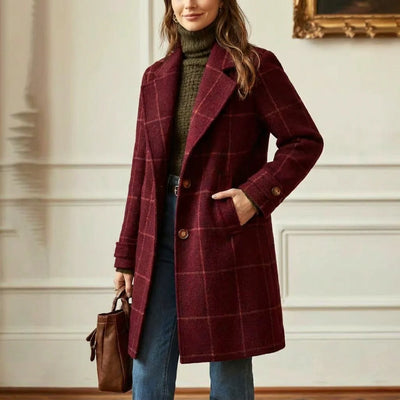 Isabel | Cambridge Wool Check Coat