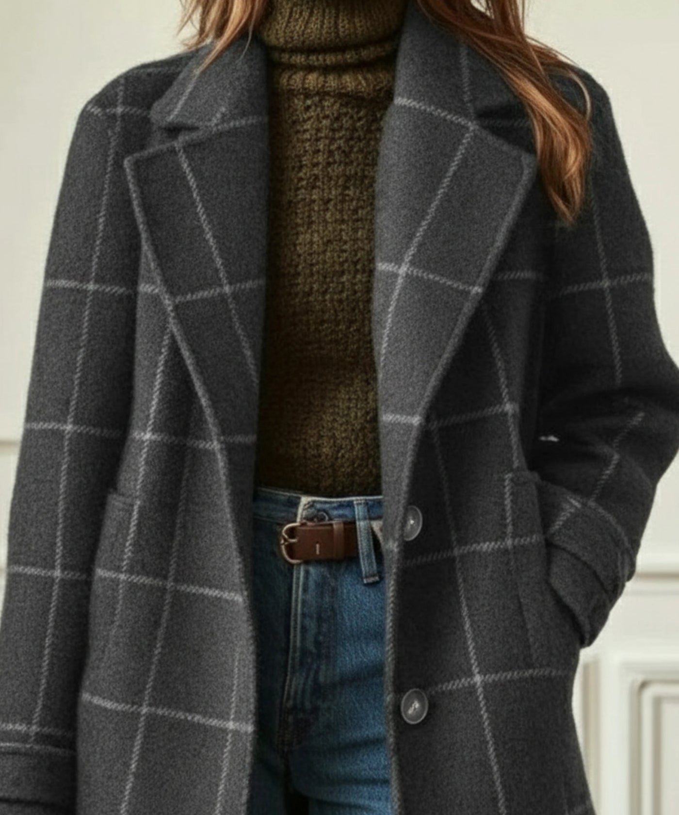 Isabel | Cambridge Wool Check Coat
