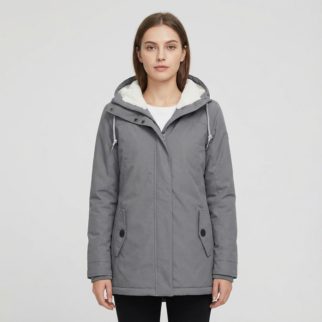 Wendy | long Jacket with Hood and Lining