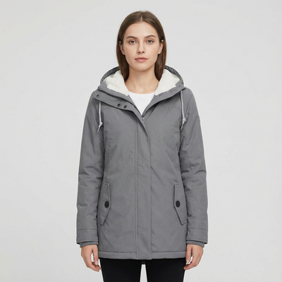 Wendy | long Jacket with Hood and Lining