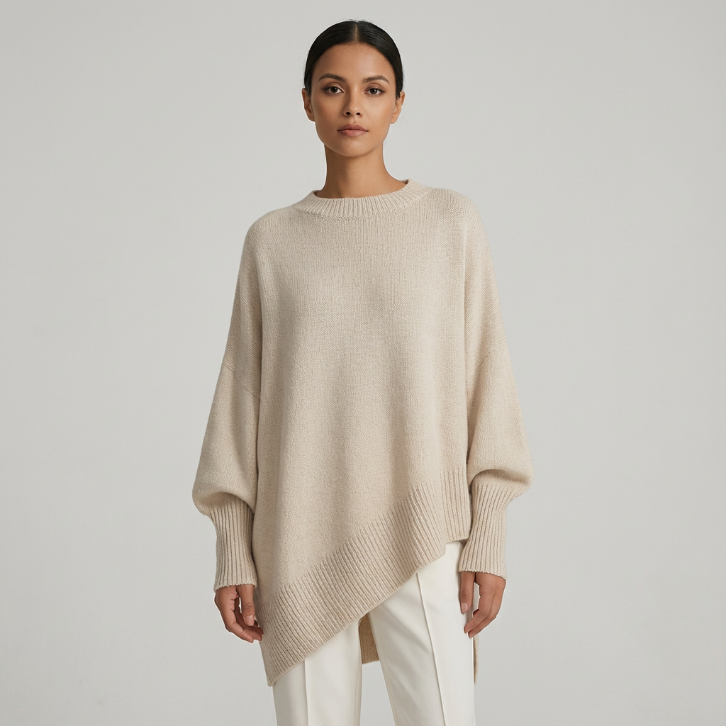 Wanwen | Sophisticated Wool Blend Sweater