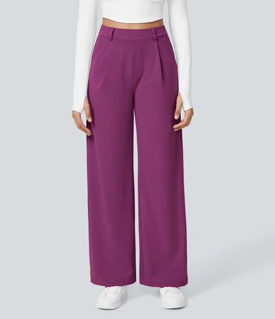 Charmie | Casual High Waist Straight Leg Pants