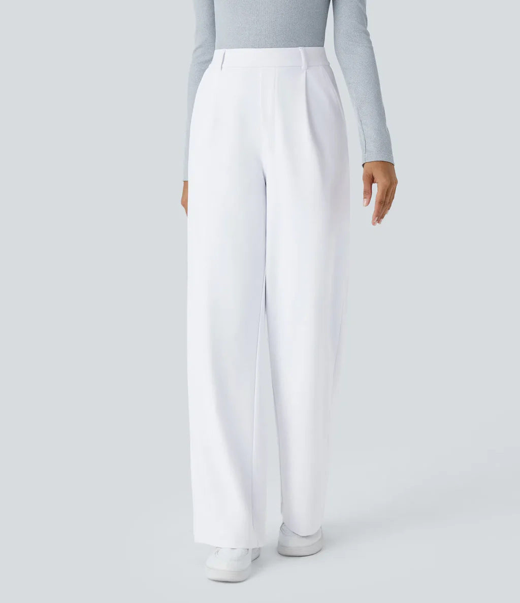 Charmie | Casual High Waist Straight Leg Pants