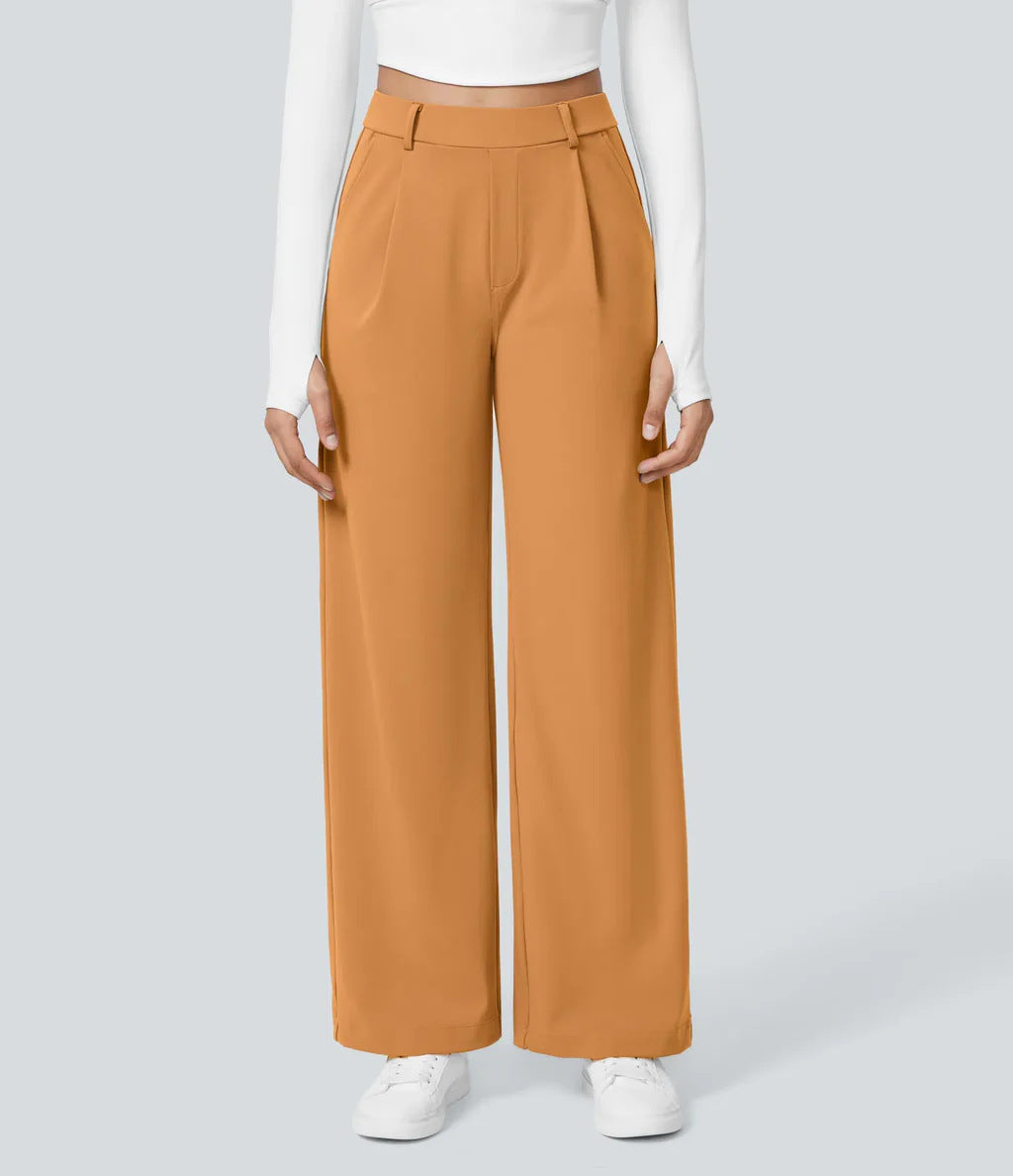 Charmie | Casual High Waist Straight Leg Pants