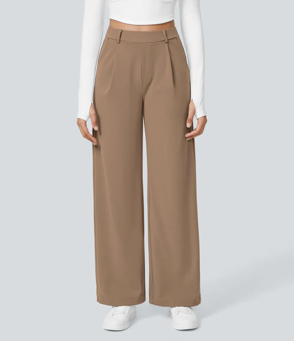 Charmie | Casual High Waist Straight Leg Pants
