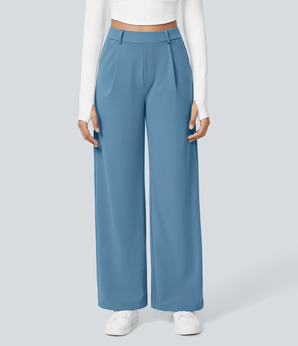 Charmie | Casual High Waist Straight Leg Pants