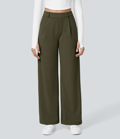 Charmie | Casual High Waist Straight Leg Pants