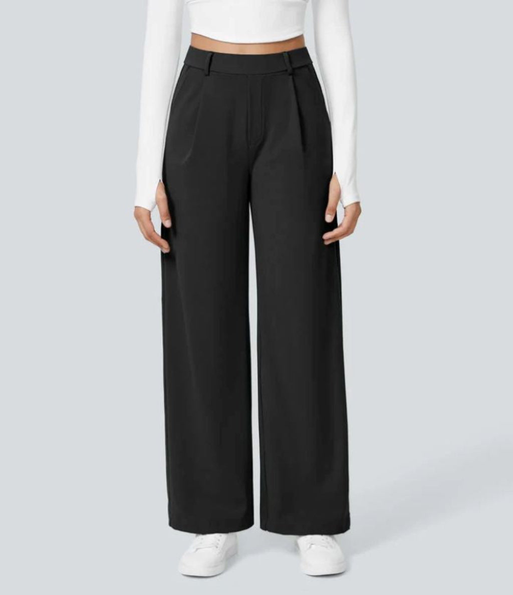 Charmie | Casual High Waist Straight Leg Pants
