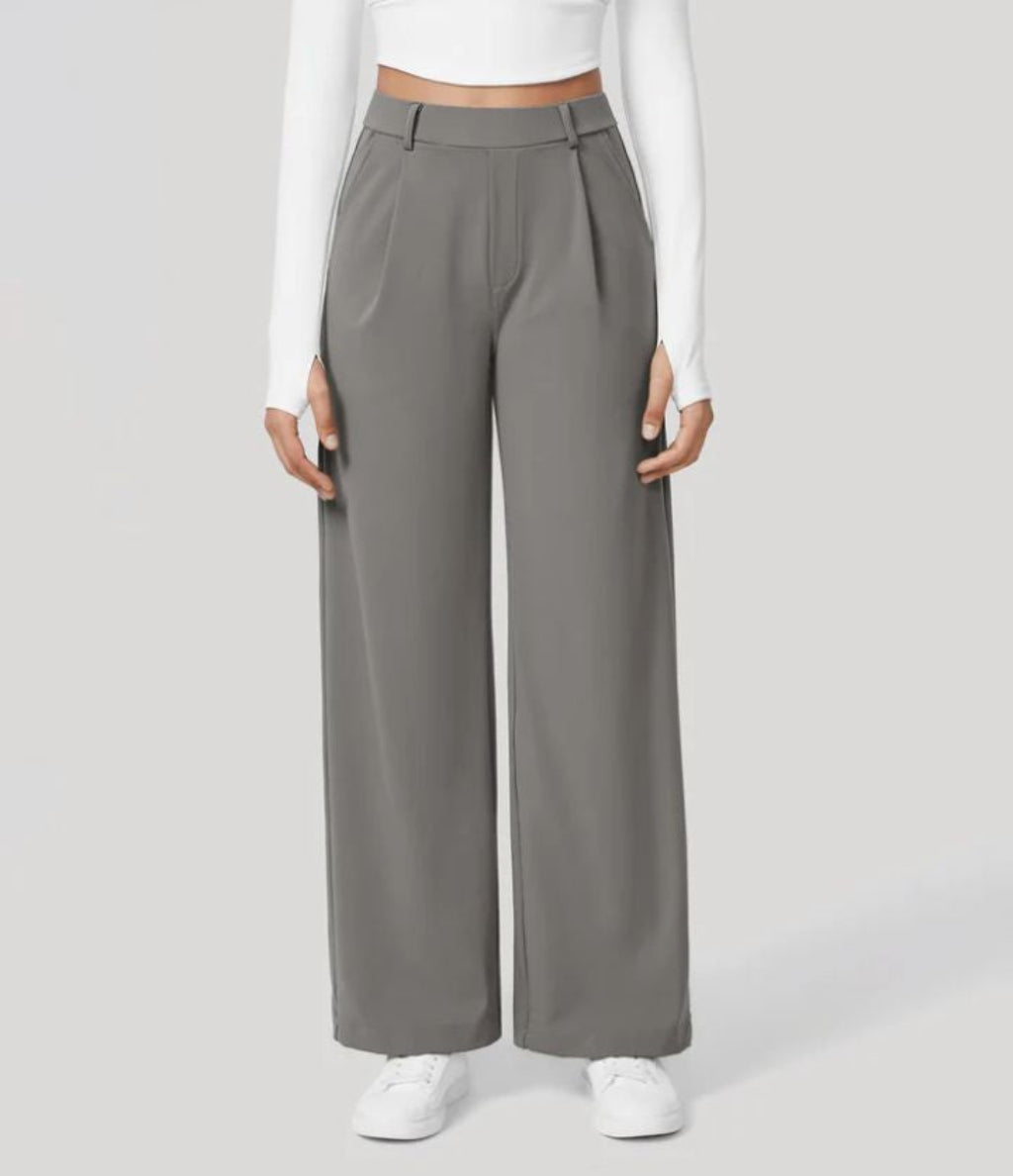 Charmie | Casual High Waist Straight Leg Pants