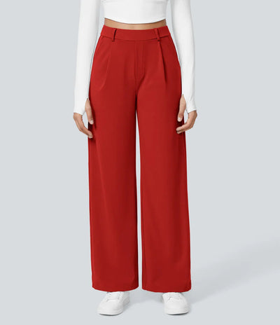 Charmie | Casual High Waist Straight Leg Pants