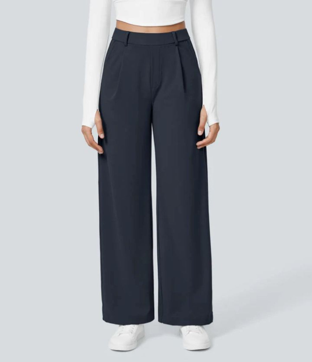 Charmie | Casual High Waist Straight Leg Pants