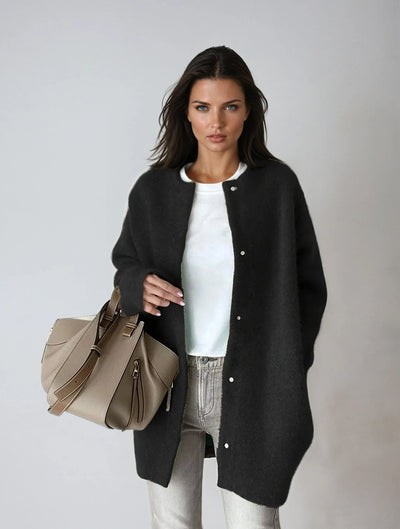 Mia | Wool and Button Fastening