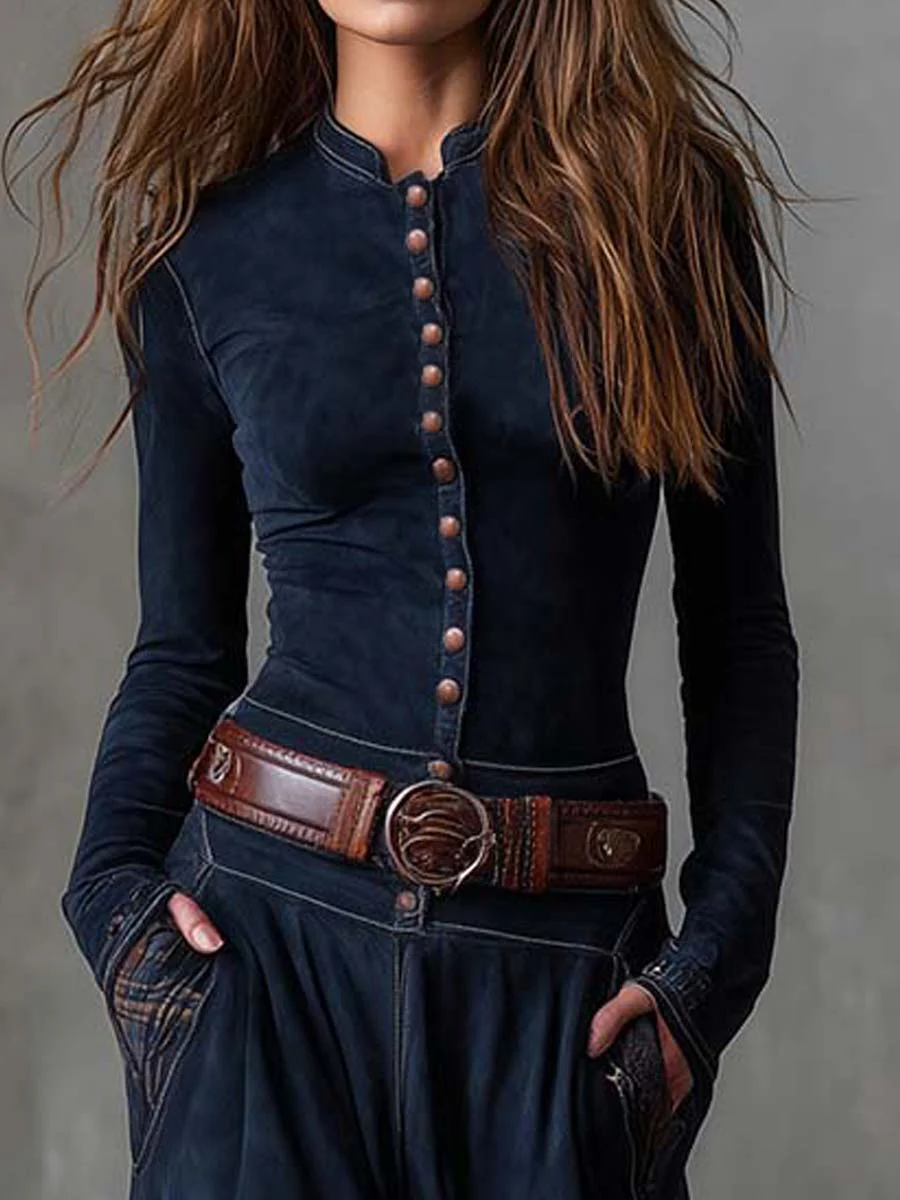 Leone | Long Suede Dress