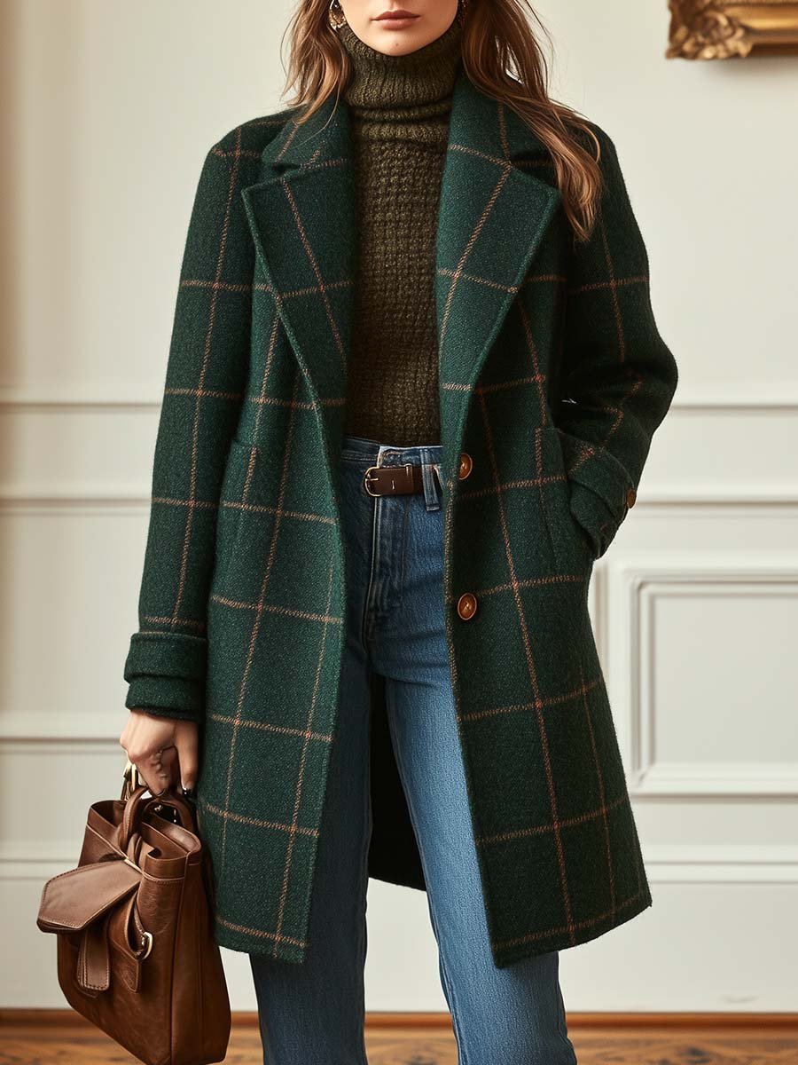 Isabel | Cambridge Wool Check Coat